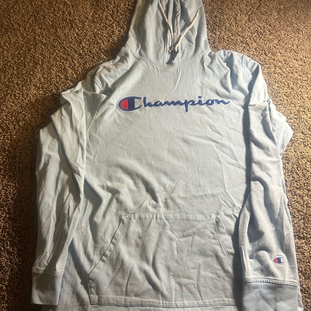 Champion Light Blue Hoodie